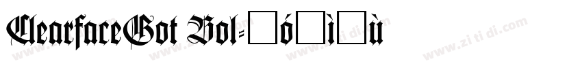 ClearfaceGot Bol字体转换